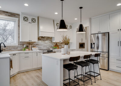 custom cabinets white kitchen with island