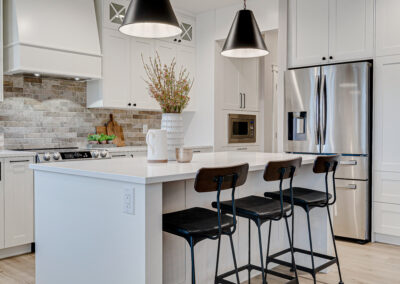 custom cabinets white kitchen with island