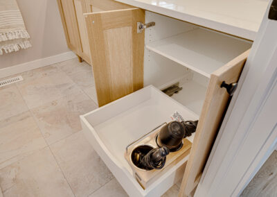 custom vanity bathroom natural wood accessories drawer