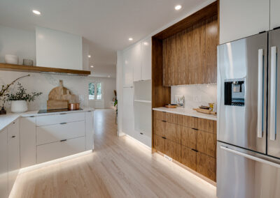 custom cabinets white kitchen peninsula additional storage