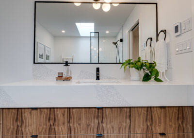 custom vanity bathroom wood